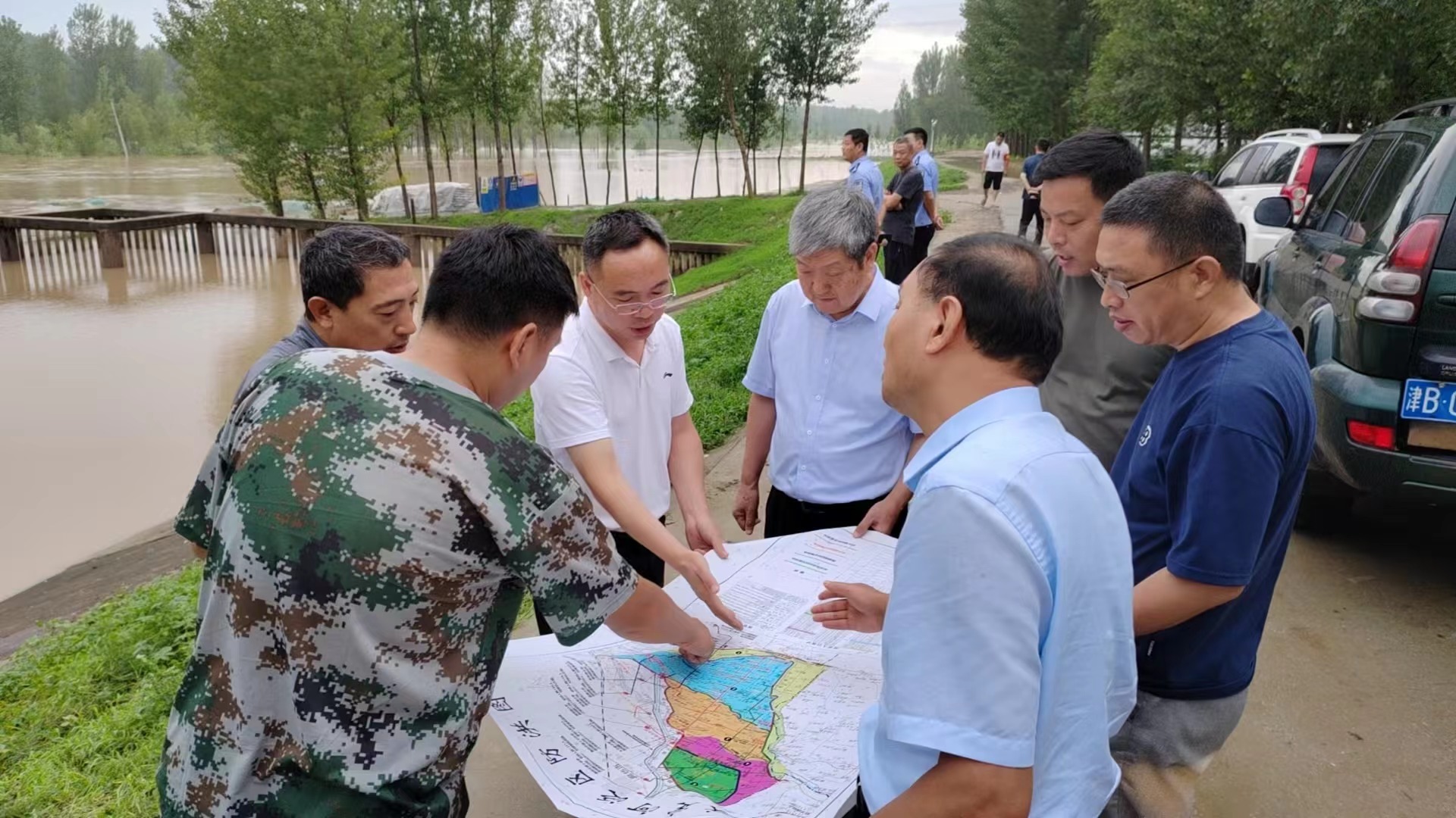 天津市水务局副局长杨玉刚调研临汾市麻将胡了2泛区段防洪度汛情况