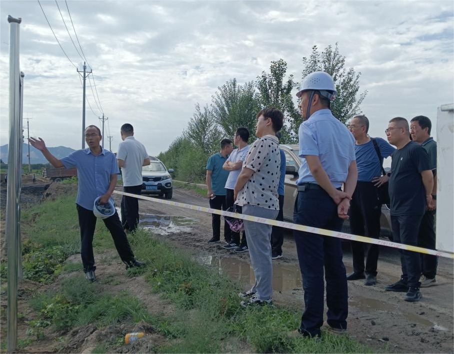 山西省水利厅对朔州市口泉河河路综合治理与生态建复工程进行质量查核