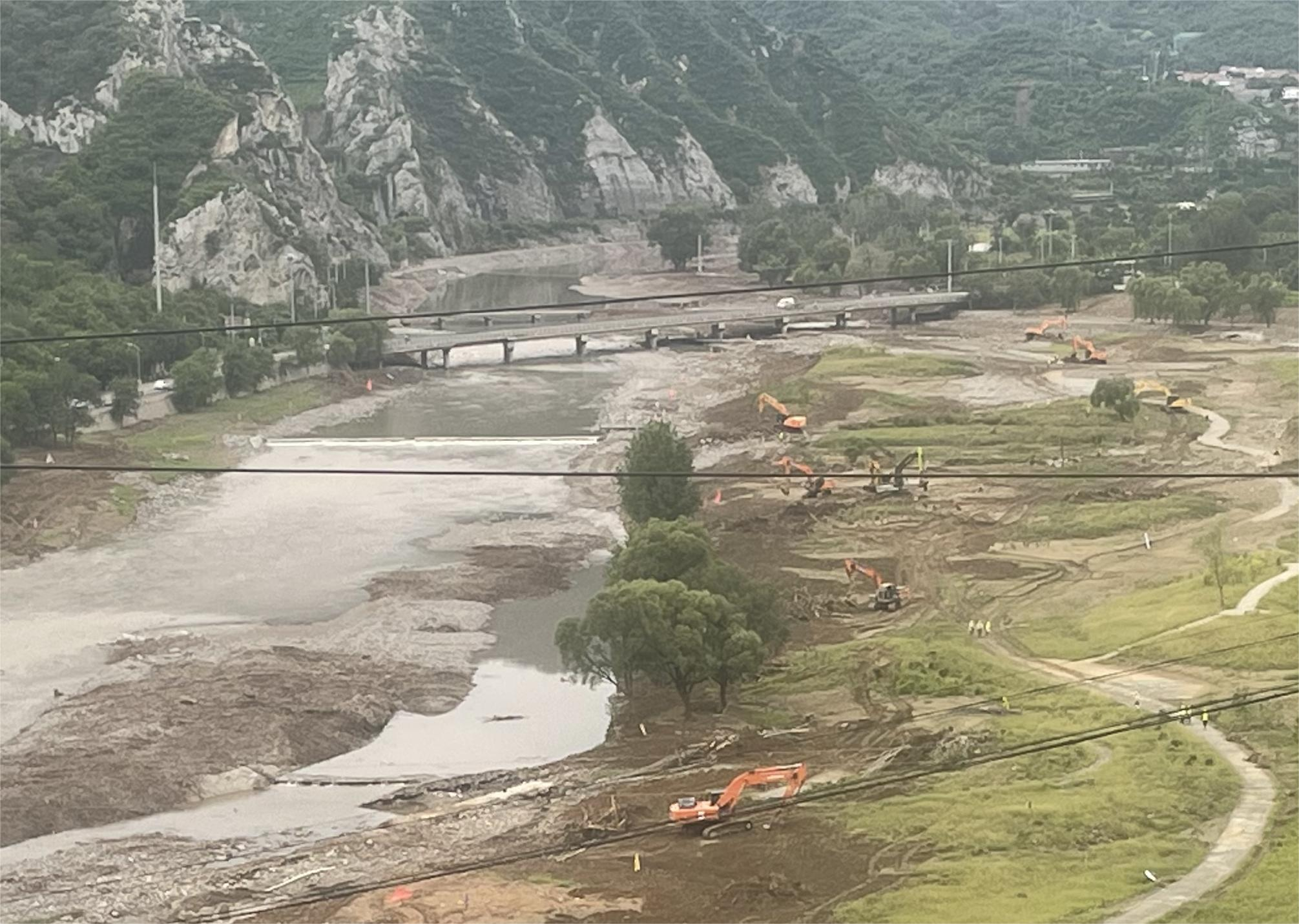一线传真 | 野溪桥至陈家庄桥区域1200米河路算帐靠近尾声