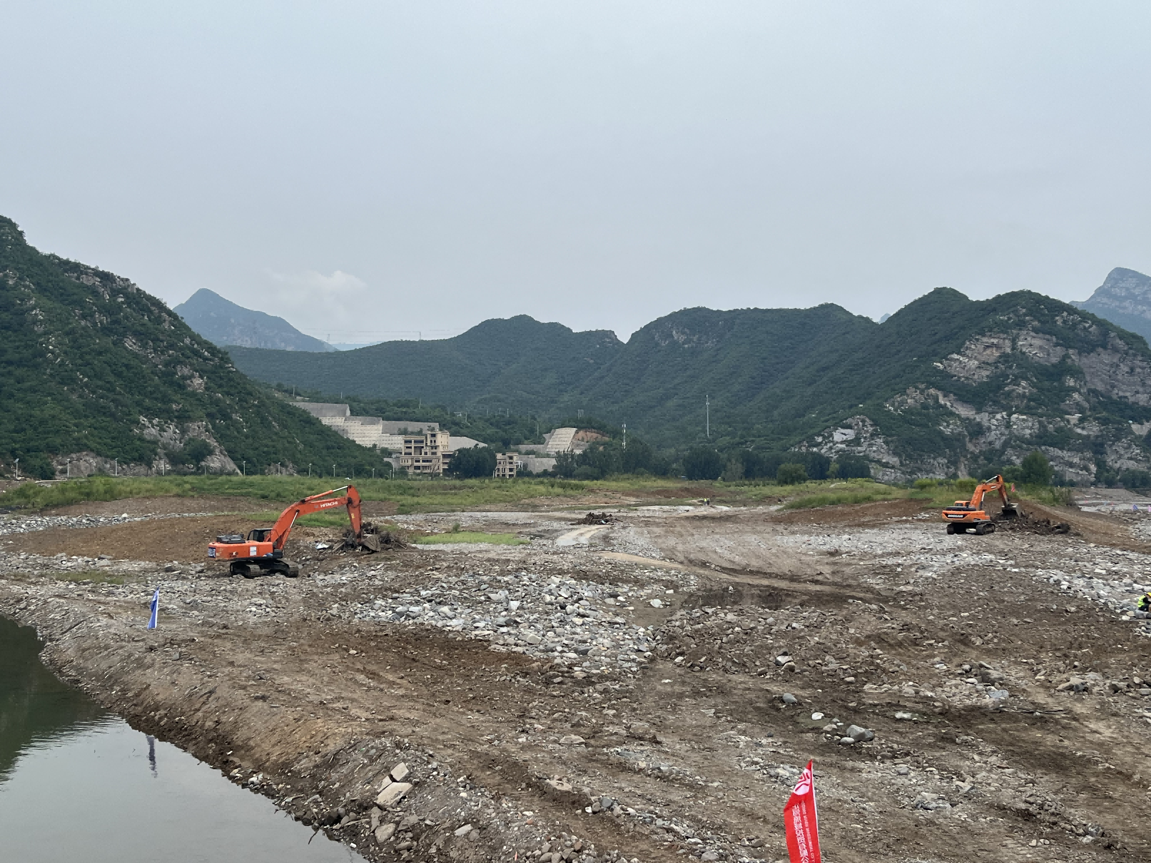 一线传真 | 野溪桥至陈家庄桥区域1200米河路算帐靠近尾声