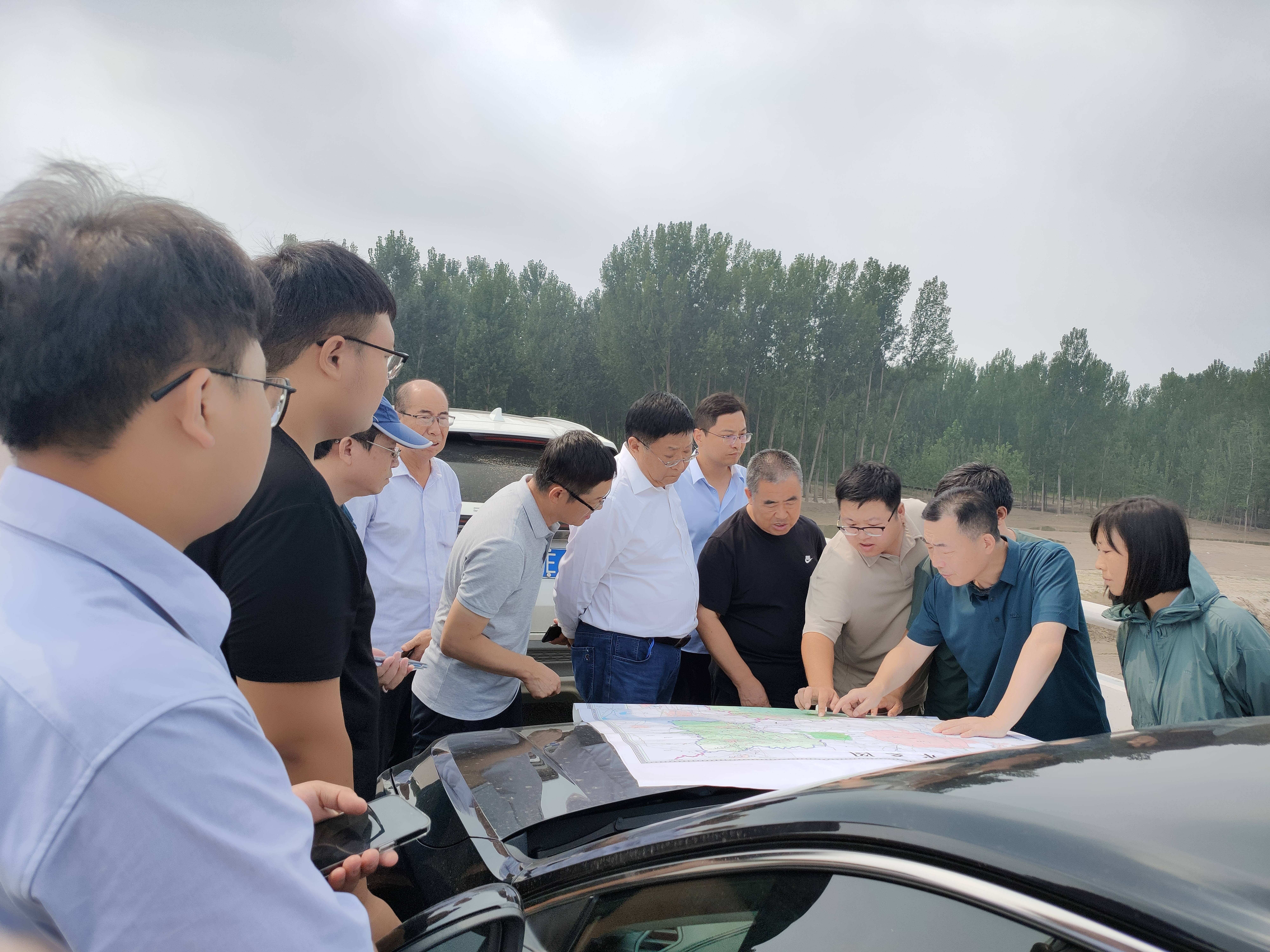 公司组织麻将胡了2临汾段（含涿州）洪水复盘专家调研
