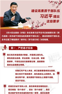 建设高素质干部行列，习近平提出这些要求